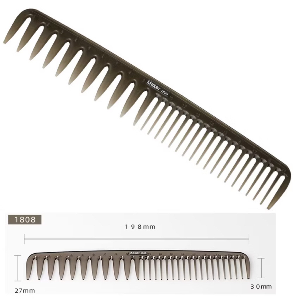 Lược Răng Thưa Tạo Tép Tóc Nữ , Lược Vuốt Sáp Tóc Nam Chải Tạo Hiệu Ứng Texture