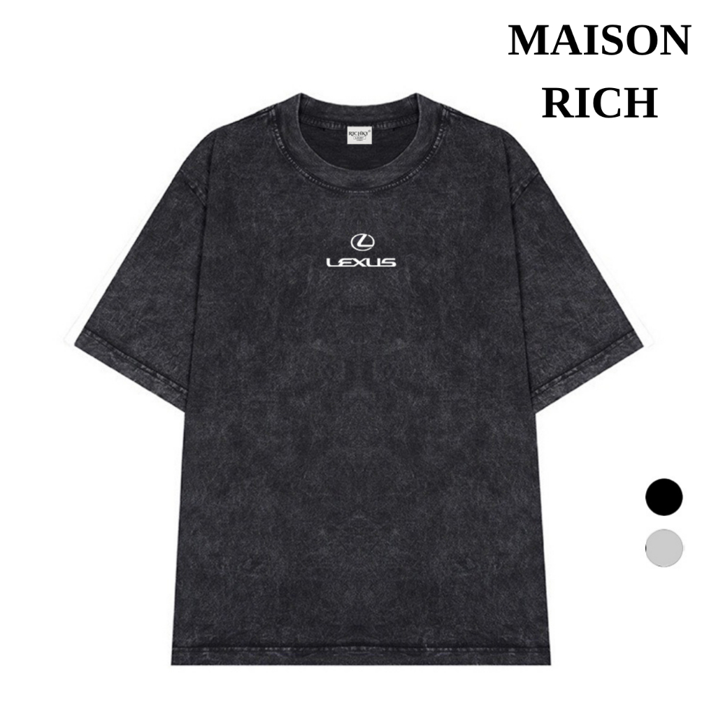 Áo Thun Wash Richky Premium Tee Logo Mid Lexus Luxury Car