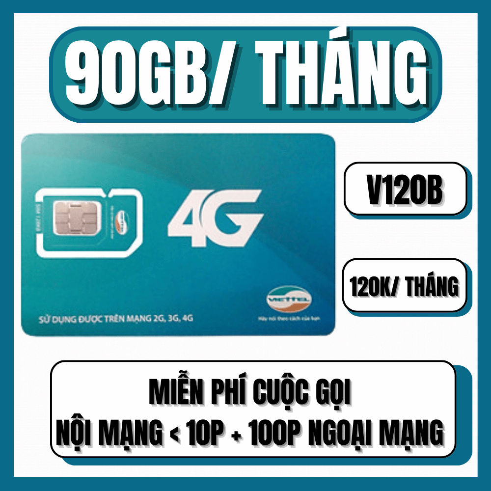 ( DATA + NGHE GỌI ) Sim Viettel 0Đ Nạp Tiền Dùng Luôn - Đăng Ký Miễn Phí Gói V90B SD70 V120B V200B