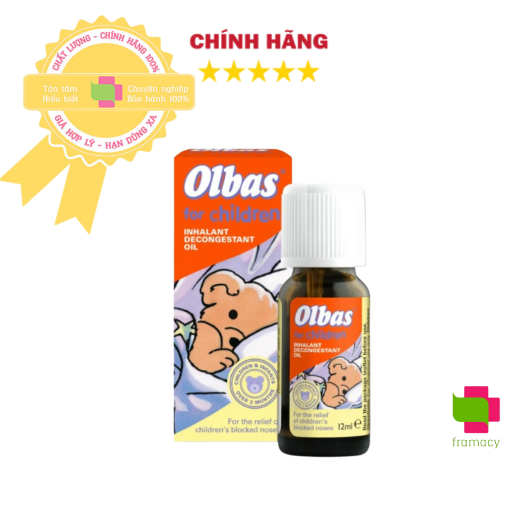 Tinh dầu Olbas For Children, Anh (12ml) & Babix Inhalat N Đức (10ml) giảm nghẹt mũi cho bé từ 1 thán