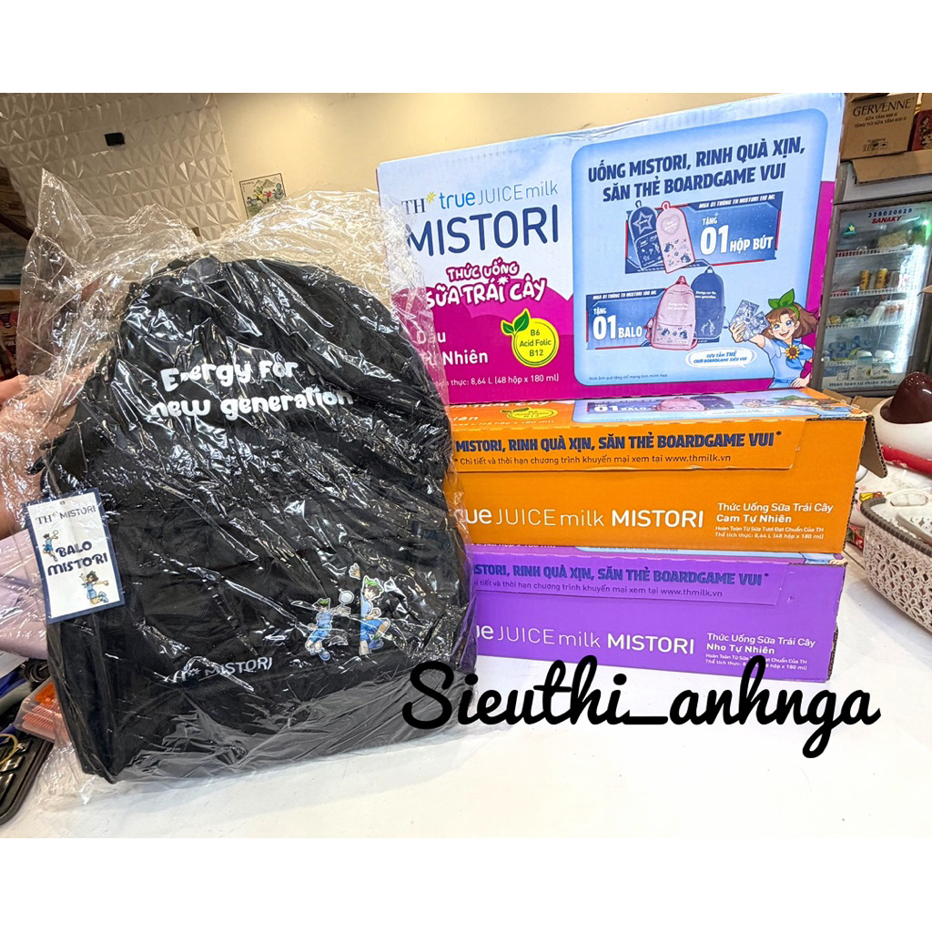 Thùng 48 Hộp Thức uống Sữa trái cây TH true JUICE milk MISTORI tự nhiên x 180ml