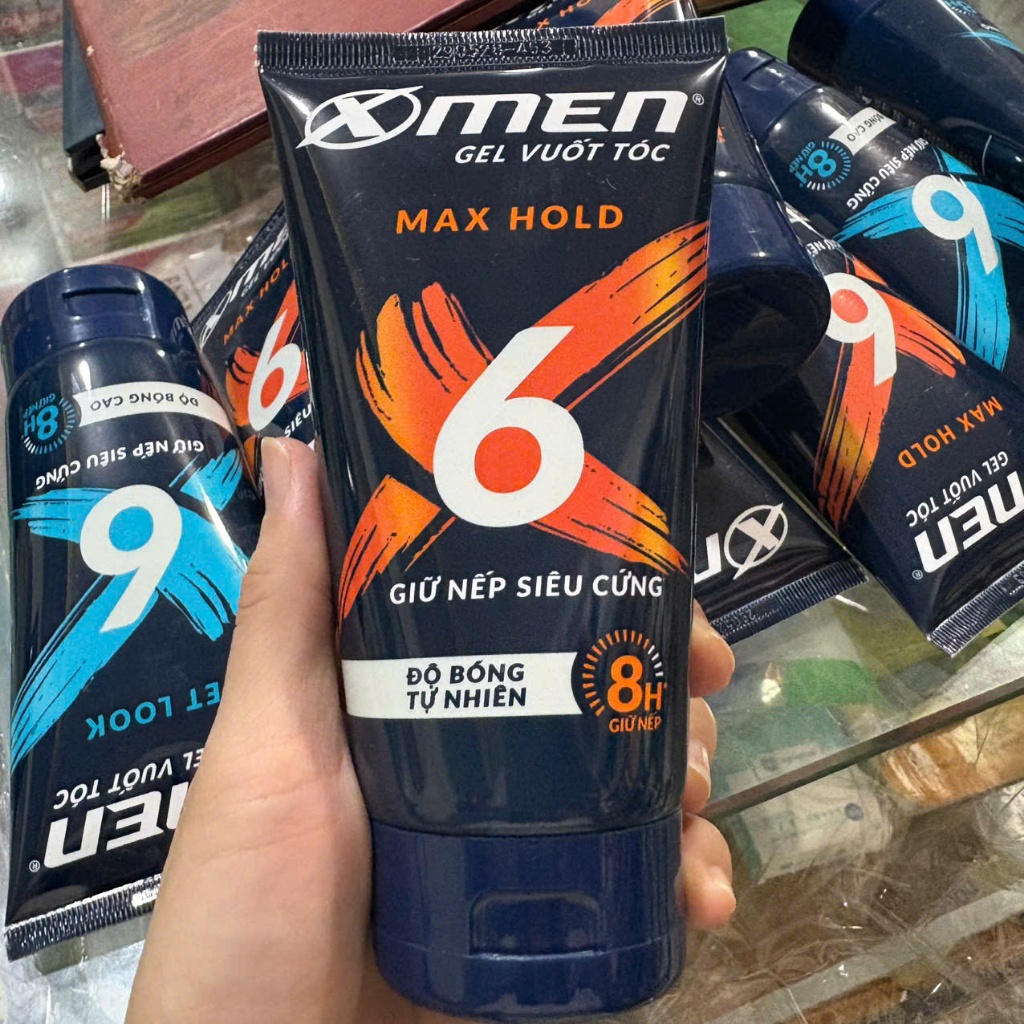 Gel Vuốt Tóc Xmen Fire 150g Cam max hold giữ nếp siêu cứng, độ bóng tự nhiên, 8 giờ giữ nếp