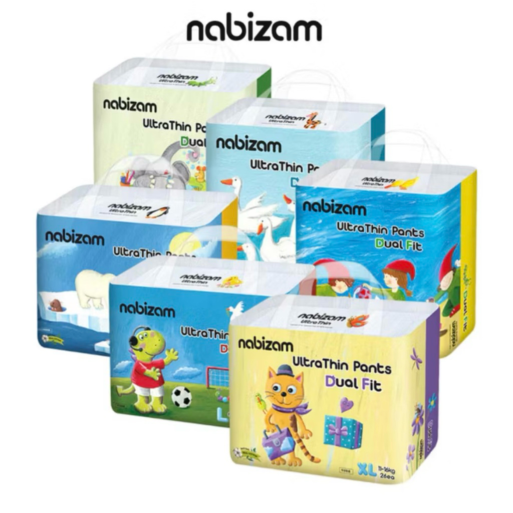 Tã/Bỉm NABIZAM HÀN QUỐC Ultra thin/ Ultrathin 4 mùa Dán/Quần Đủ Size NB50/S44/M40/L36/M32/L30/XL26/X