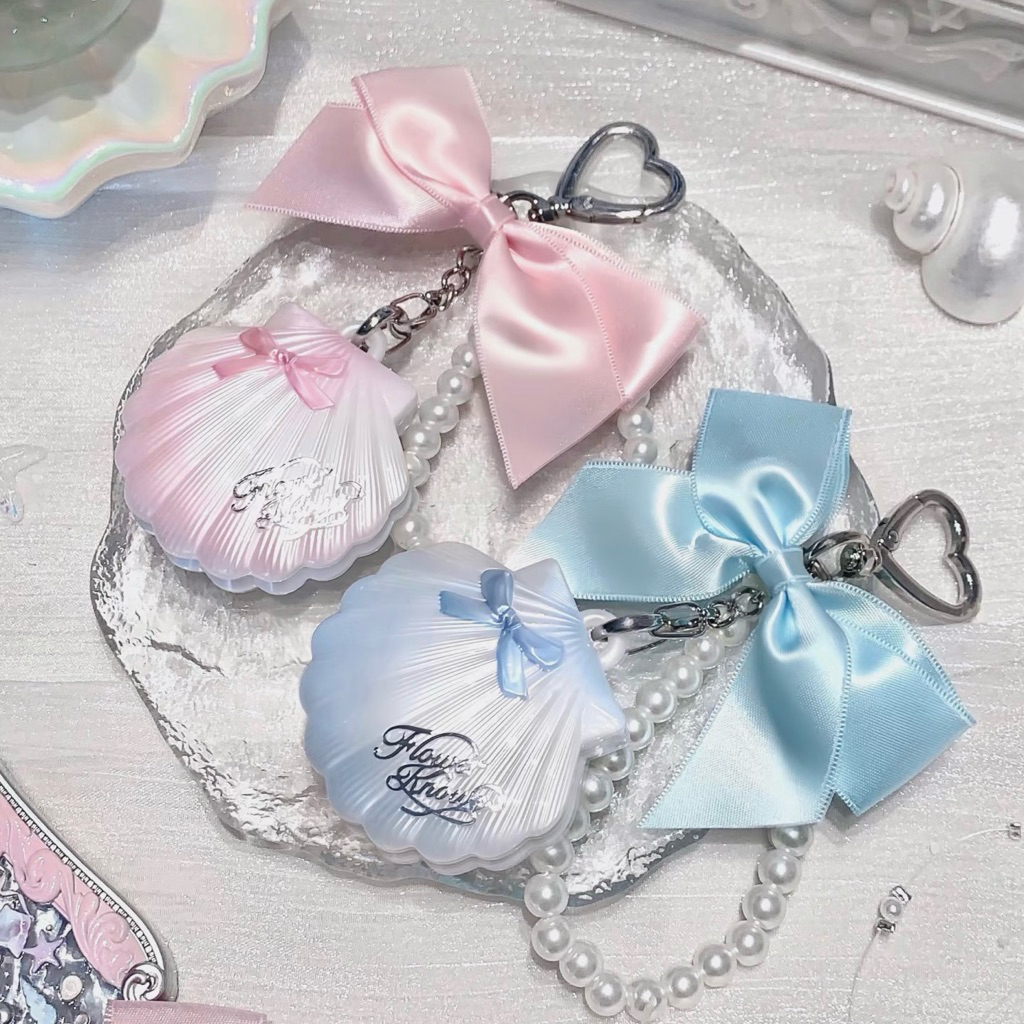 Móc Khoá Bắt Sáng Sò Flower Knows Shell’s Jewel Chính Hãng