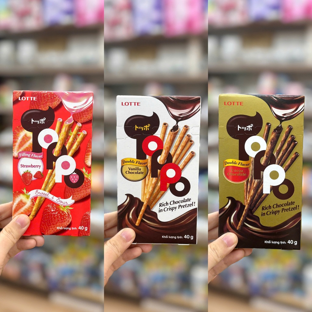Bánh que giòn Toppo Lotte hộp 40g