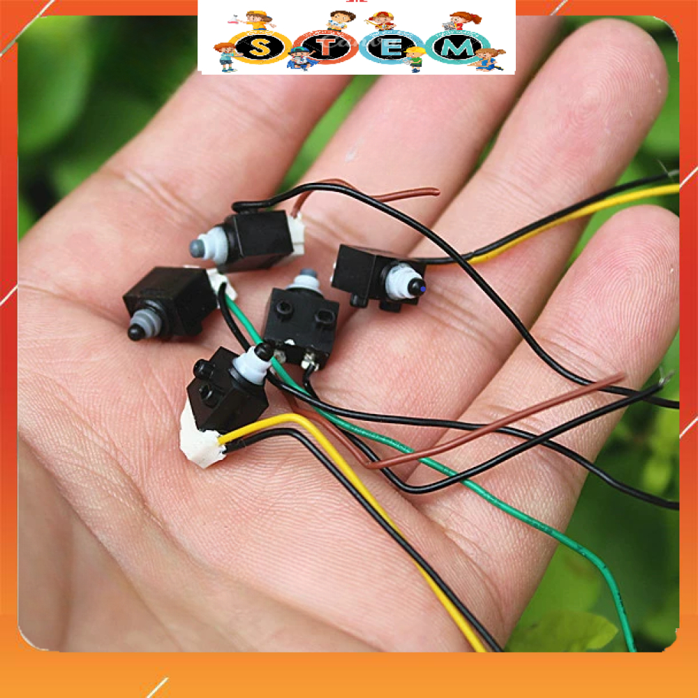 [Stem A-Z][G89] Combo 5 Chiếc Công Tắc Vi Mô Nhấn Nhả Có Sẵn Dây