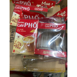  COMBO 10 HỘP PHỐ SỮA NÓNG TẶNG 10 LY THUỶ TINH 