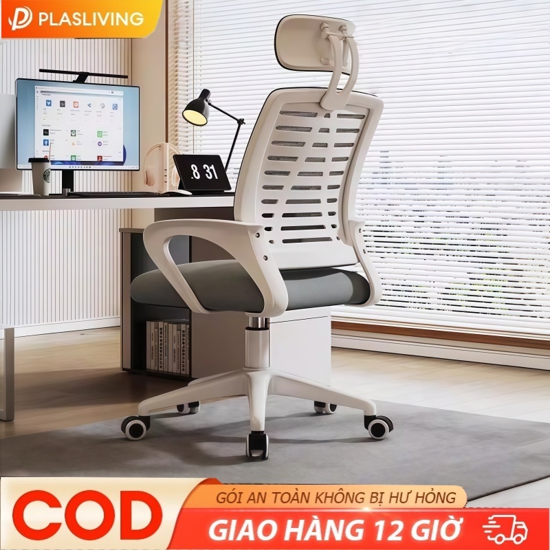 Ghế Xoay Văn Phòng Cao Cấp Ghế Lưới Chống Mỏi Lưng Chân Thép  Xoay 360 Độ Lưng Cong Hỗ Trợ Cột Sống | BigBuy360 - bigbuy360.vn