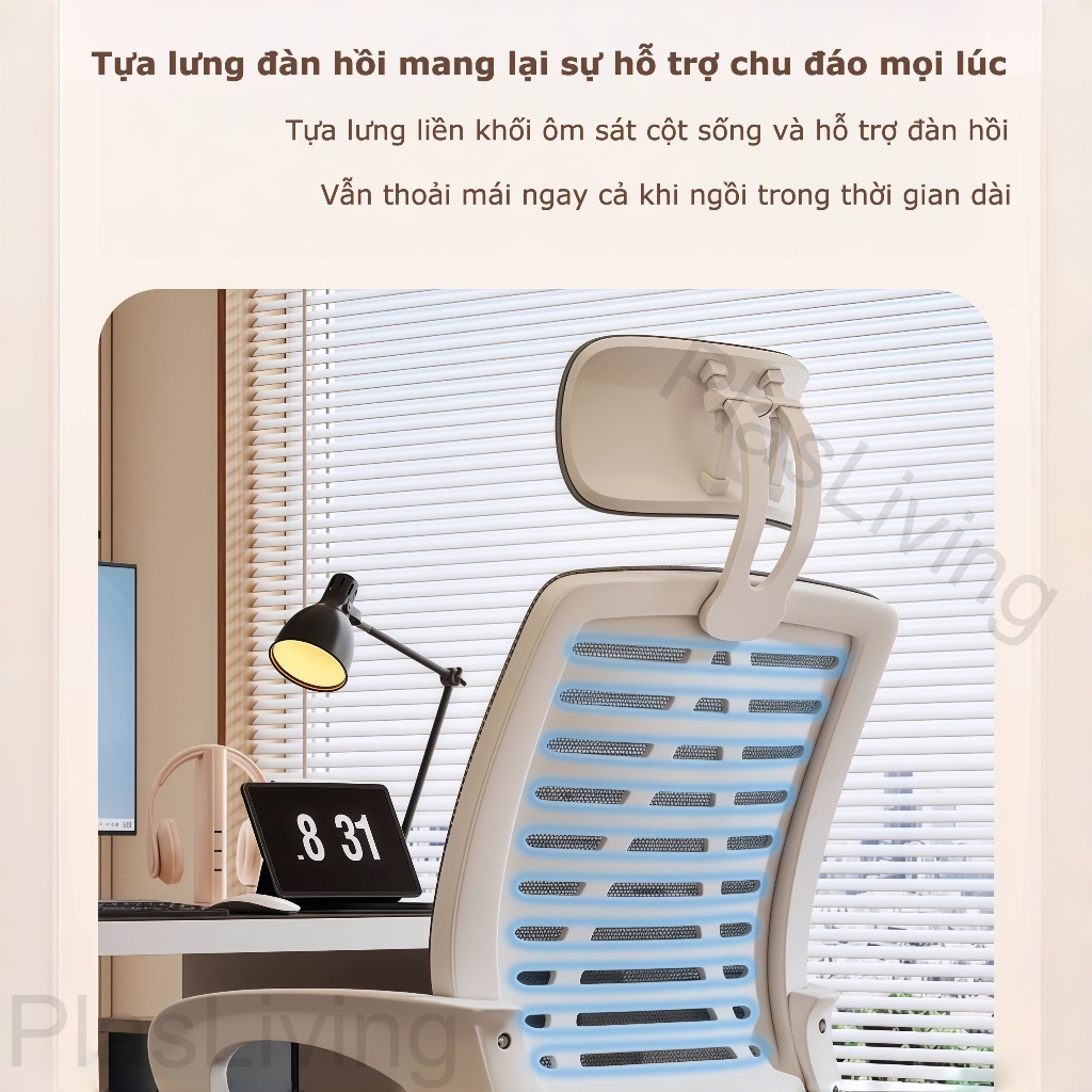 Ghế văn phòng Ghế học tập tại Tựa Lưng Lưới Cao Cấp Cực Kỳ Thông Thoáng Và Sạch Sẽ  đau lưng ổn định | BigBuy360 - bigbuy360.vn