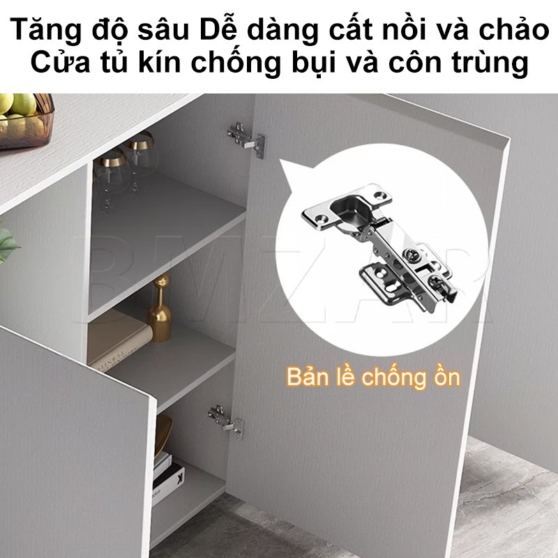 BMZAR Tủ Buffet Tủ Đựng Đồ Đa Năng Gỗ MDF Chống Thấm Đồ Gia Dụng Dung Lượng Lớn Cho Phòng Khách Bếp | BigBuy360 - bigbuy360.vn