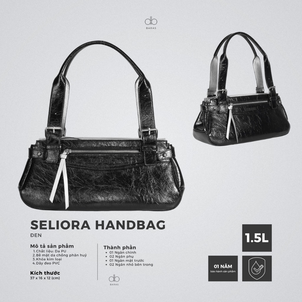 Túi xách da nữ Seliora Handbag thời trang - BARAS VIETNAM - Túi xách nữ đeo vai