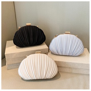 Túi xách nữ,Clutch nữ cầm tay cao cấp hình vỏ sò có dây đeo tiện lợi đi tiệc đi chơi sang chảnh BAG STORY TX-154