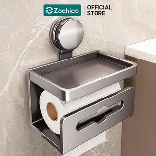  Hộp đựng khăn giấy nhà vệ sinh treo tường hút chân không đa năng không khoan tường không dán keo lắp đặt dễ dàng Zoch 