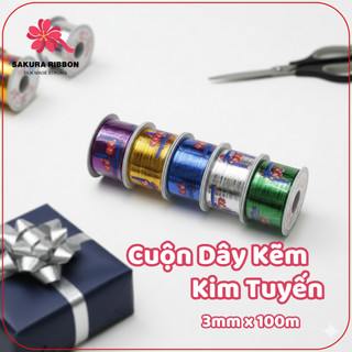  Cuộn Kẽm Nhỏ 100m Dây Kẽm Kim Tuyến Mini – Dây Buộc Hoa Lan Hoa Hồng Cây Cảnh Trang Trí 