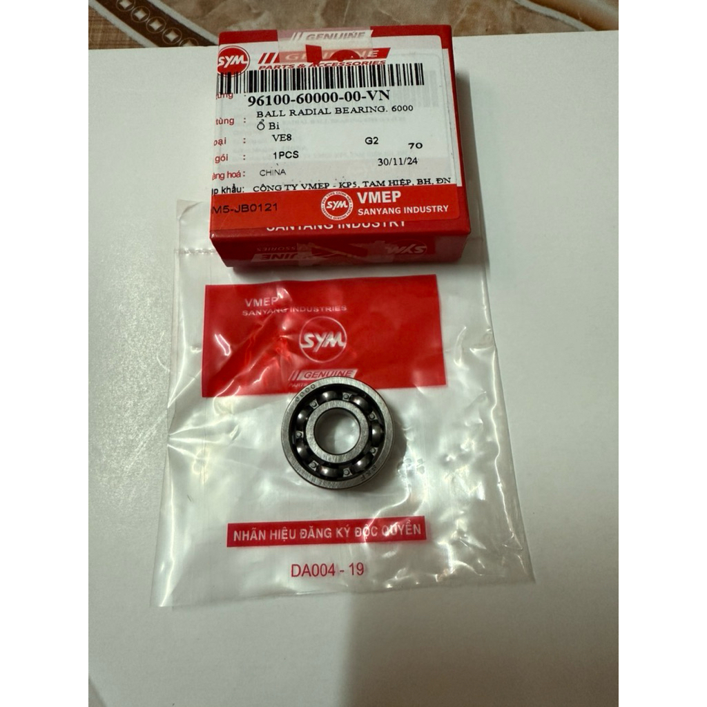 Bạc đạn (vòng bi)6000 chính hãng SYM