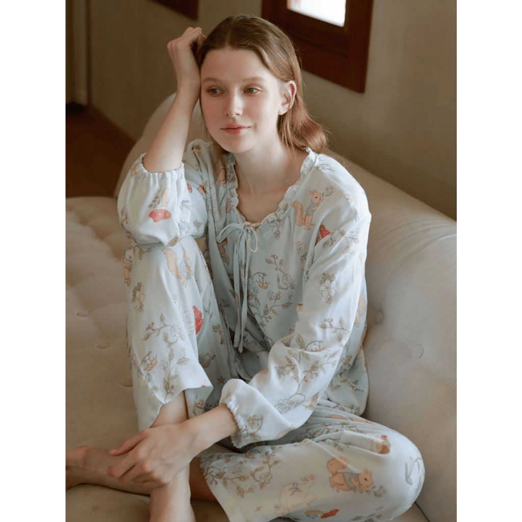 After Bath - Bộ Pyjama Cổ Tích Enchanted Mint Set - PJ225