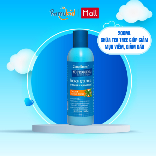 Toner Cho Da Mụn Chiết Xuất Tràm Trà Compliment 200ml