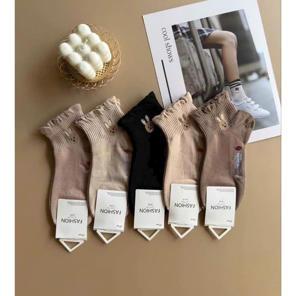 Combo 5 Đôi Tất Nữ Loại Đẹp Mix Mẫu (Tất Nữ Đẹp)