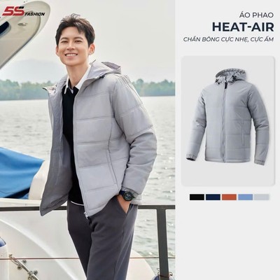 Áo Khoác Phao Nam 5S FASHION, Chần Bông Dày Dặn Siêu Ấm, Thiết Kế Trơn Dễ Mặc (APH24062)