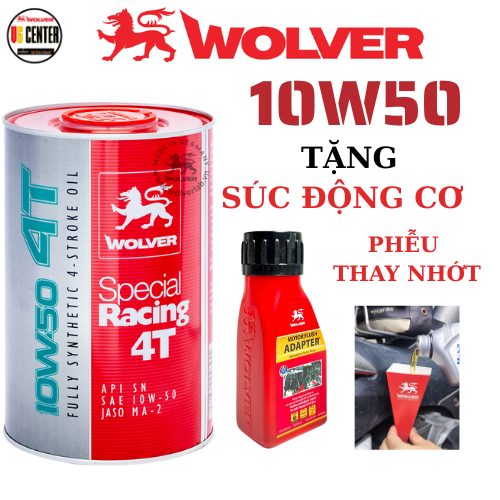 Nhớt Wolver Special Racing 10W50 Fully Synthetic - Wolver 10w50 1L cao cấp nhập Đức