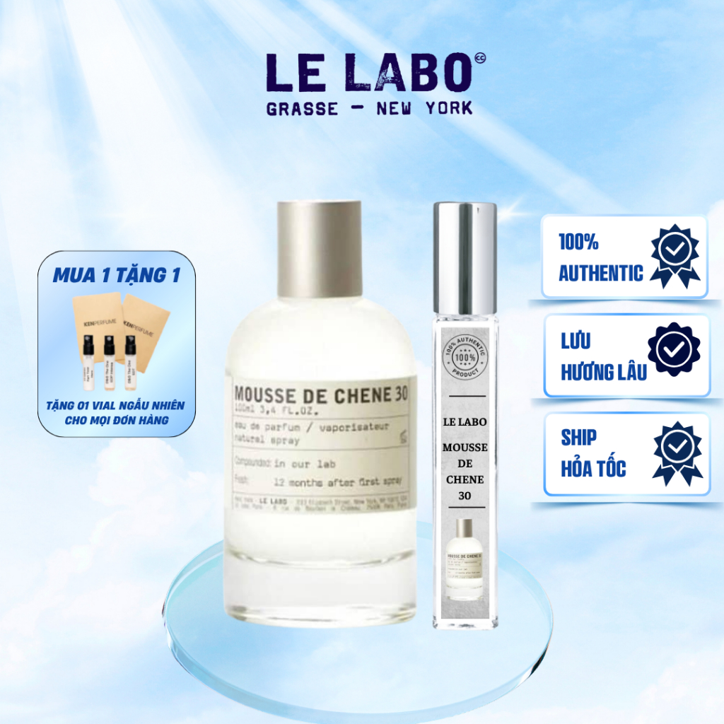 [Auth]Nước hoa Le Labo Mousse De Chene 30 |Hàng chính hãng Le Labo tặng kèm 2ml bất kỳ