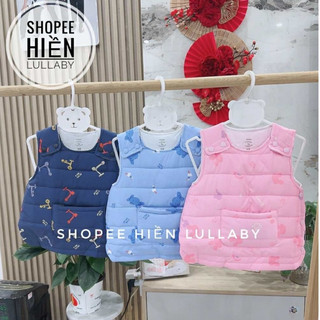   Mompa Chính Hãng  Áo gile phao trần bông Mompa cho bé trai bé gái size 12m - 4y 