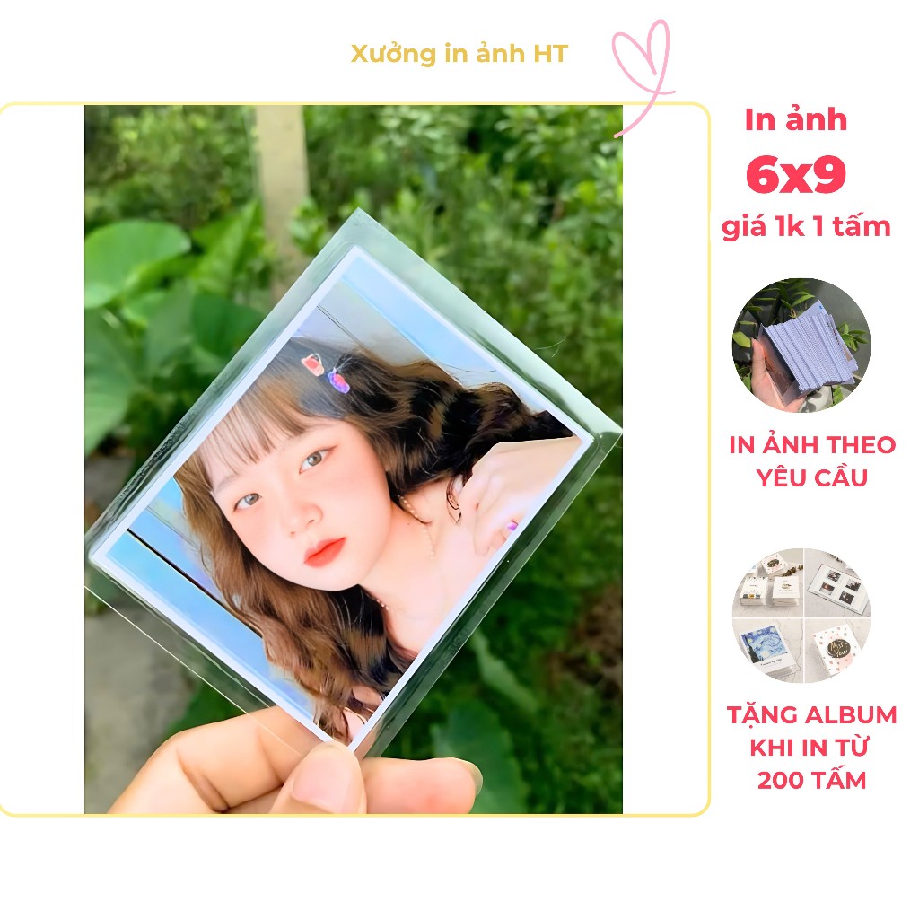 In ảnh 6x9 1k/tấm ÉP PLASTIC viền trắng - combo 20 ảnh, 30 ảnh... ( nhận đơn từ 20 ảnh )