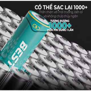 Hộp 4 Pin sạc 2A 1.5V Lithium Beston - AA - 3600mWh, sạc M7031, M7032 pin máy ảnh, pin micro, pin đồ chơi