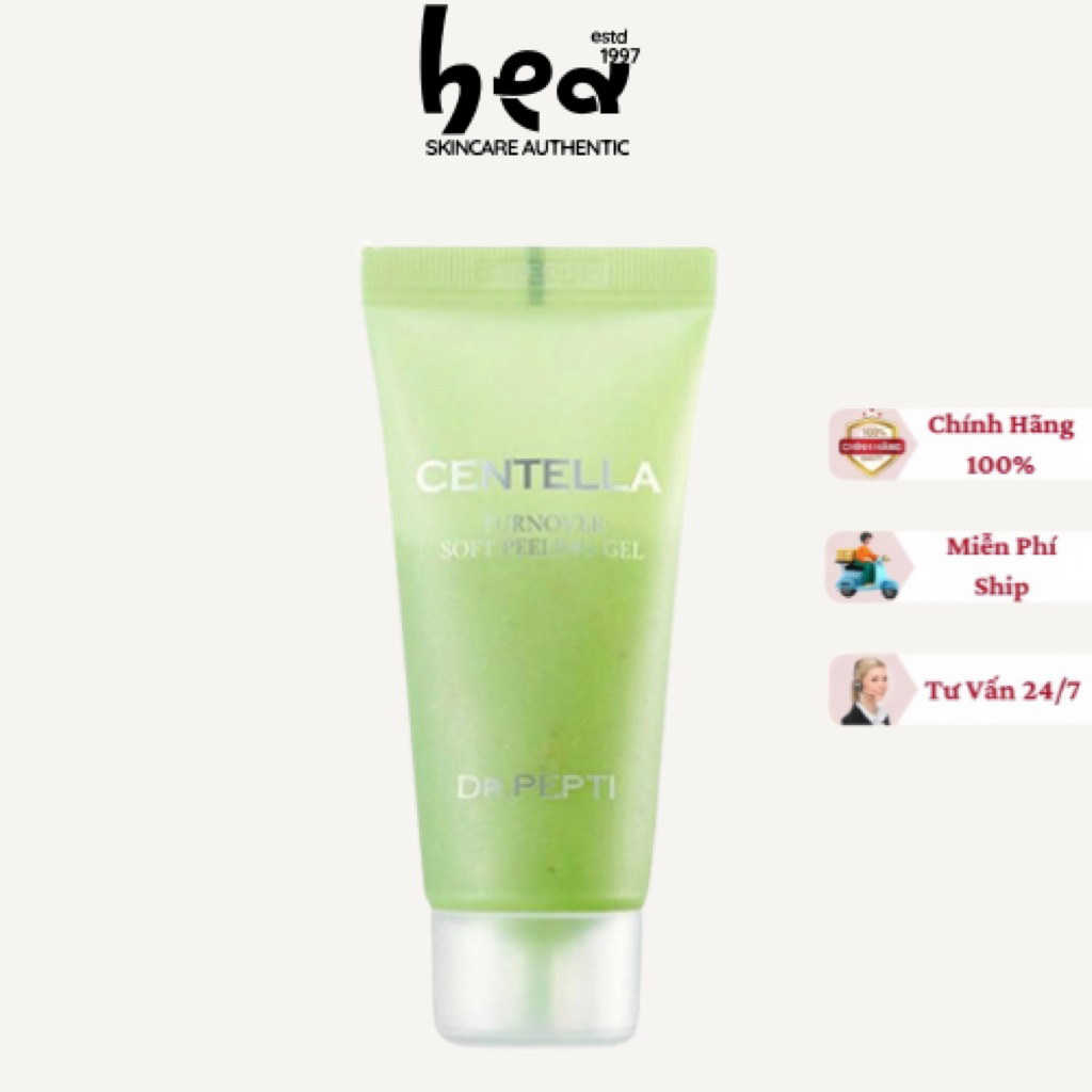 [Chính Hãng] Gel Tẩy Tế Bào Chết Mặt Dr.Pepti Chiết xuất Rau má Peel Da mặt DRPepti giảm bụi bẩn cho