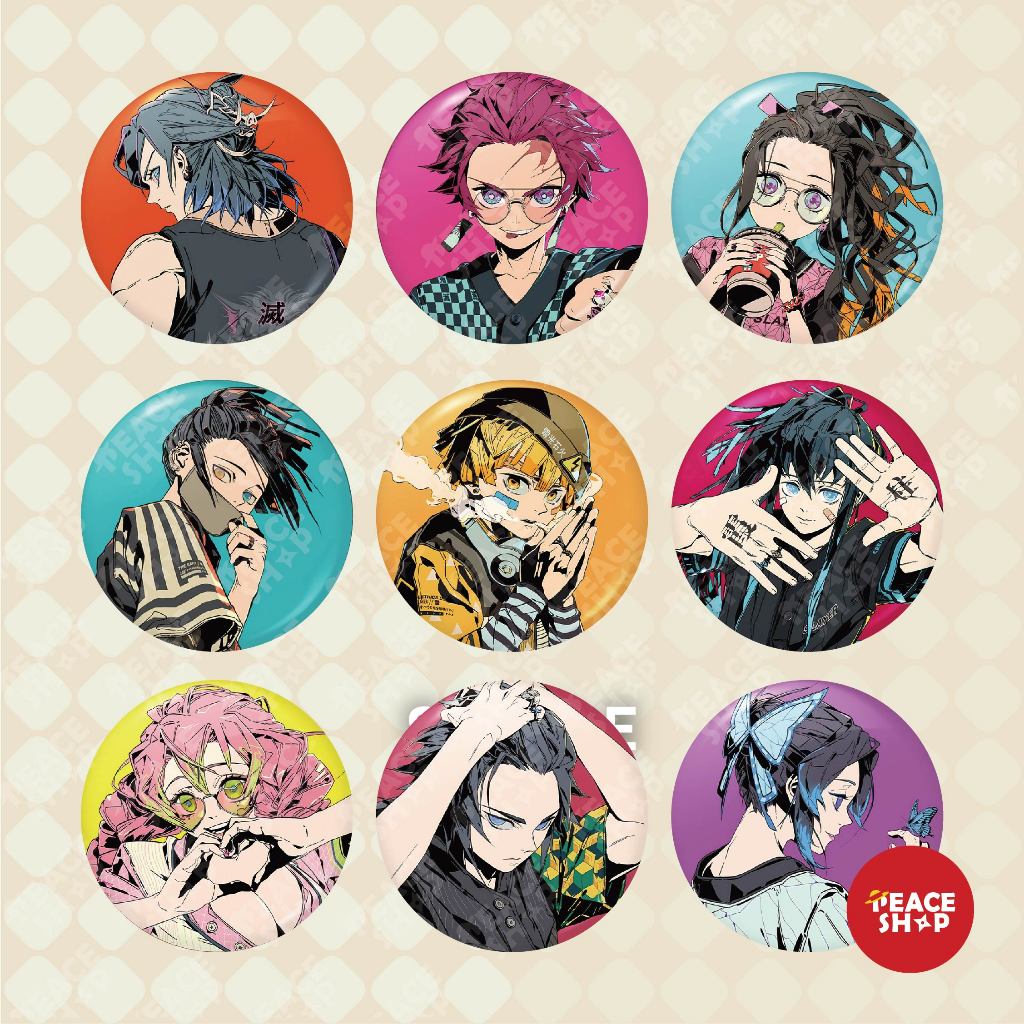Huy hiệu Kimetsu No Yaiba Lấp Lánh Huy Hiệu Anime Kimetsu No Yaiba Demon Slayer Phụ Kiện Anime Manga