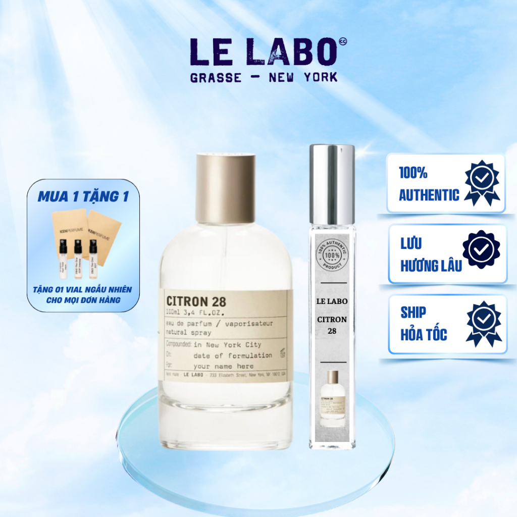 [Auth]Nước hoa Le Labo Citron 28 |Hàng chính hãng Le Labo tặng kèm 2ml bất kỳ