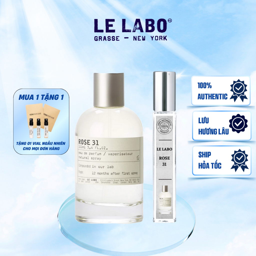 [Auth]Nước hoa Le Labo Rose 31 |Hàng chính hãng Le Labo tặng kèm 2ml bất kỳ