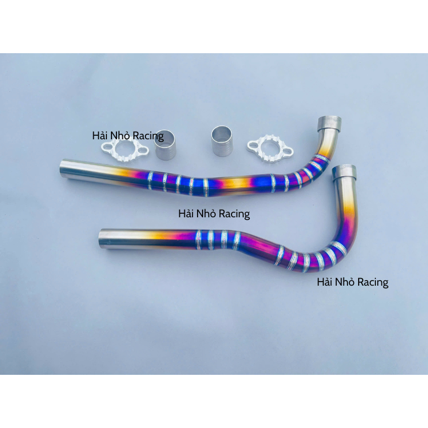 Cổ Pô Titan Hàn Gắn Pô Zin Cho Xe Wave Nhỏ Dream Cud Rs100 Zx 50cc Size 27 Fom Thòng & Zin