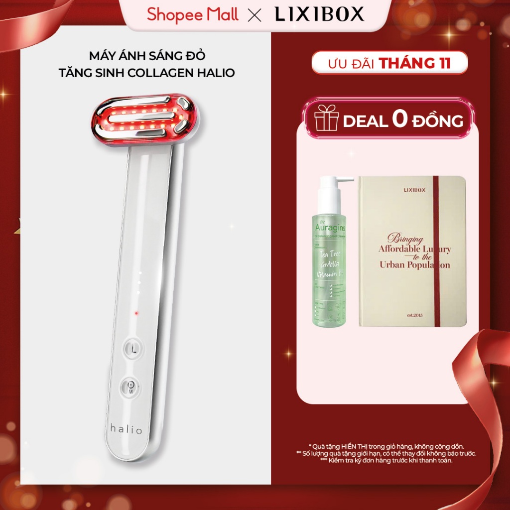 Máy Ánh Sáng Đỏ Giúp Trẻ Hoá Da Halio Red Light Therapy Device 3 in 1
