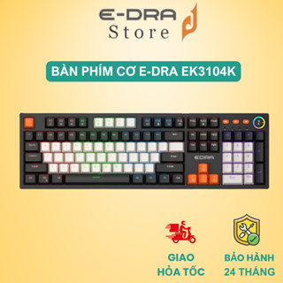  Bàn phím cơ Gaming Edra EK3104K   Blue   Brown   Red Switch   