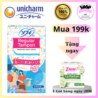  Băng vệ sinh Sofy Tampon Regular- hộp 10 ống 
