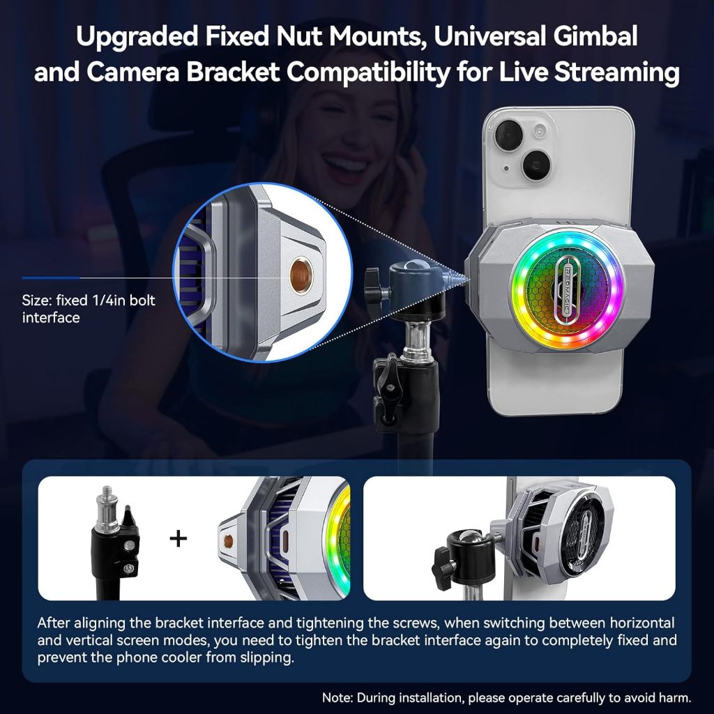 Quạt Tản Nhiệt Nubia RedMagic 6 Công Suất 37W, Led RGB, Kiểm Soát Nhiệt Bằng AI, Điều Khiển Qua App | BigBuy360 - bigbuy360.vn