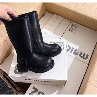 Giày bốt cao cổ bé gái da PU có ảnh thật ( Lâm Yến -Order Kids Clothing)