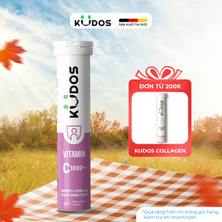  Thực phẩm bảo vệ sức khỏe KUDOS VITAMIN C 1000 MG hương dưa hấu  20 viên tuýp  