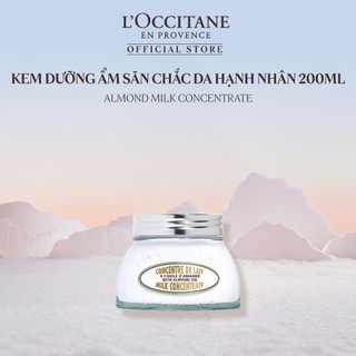   LIVE HANNAH OLALA  Kem Dưỡng Ẩm Săn Chắc Da L'Occitane Hạnh Nhân Almond Milk Concentrate 200ml 