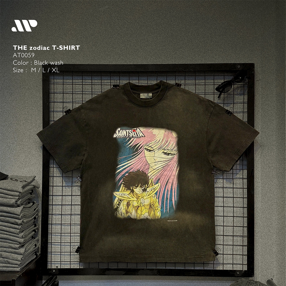 Áo thun cổ tròn Oversize The zodiac 98% Cotton 360GSM - AT0059 | APEXSTUDIO