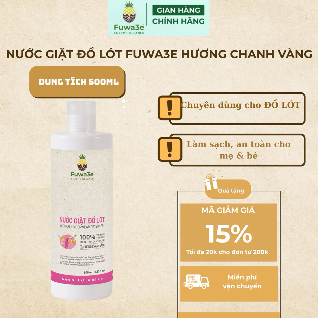 Nước giặt đồ lót fuwa3e