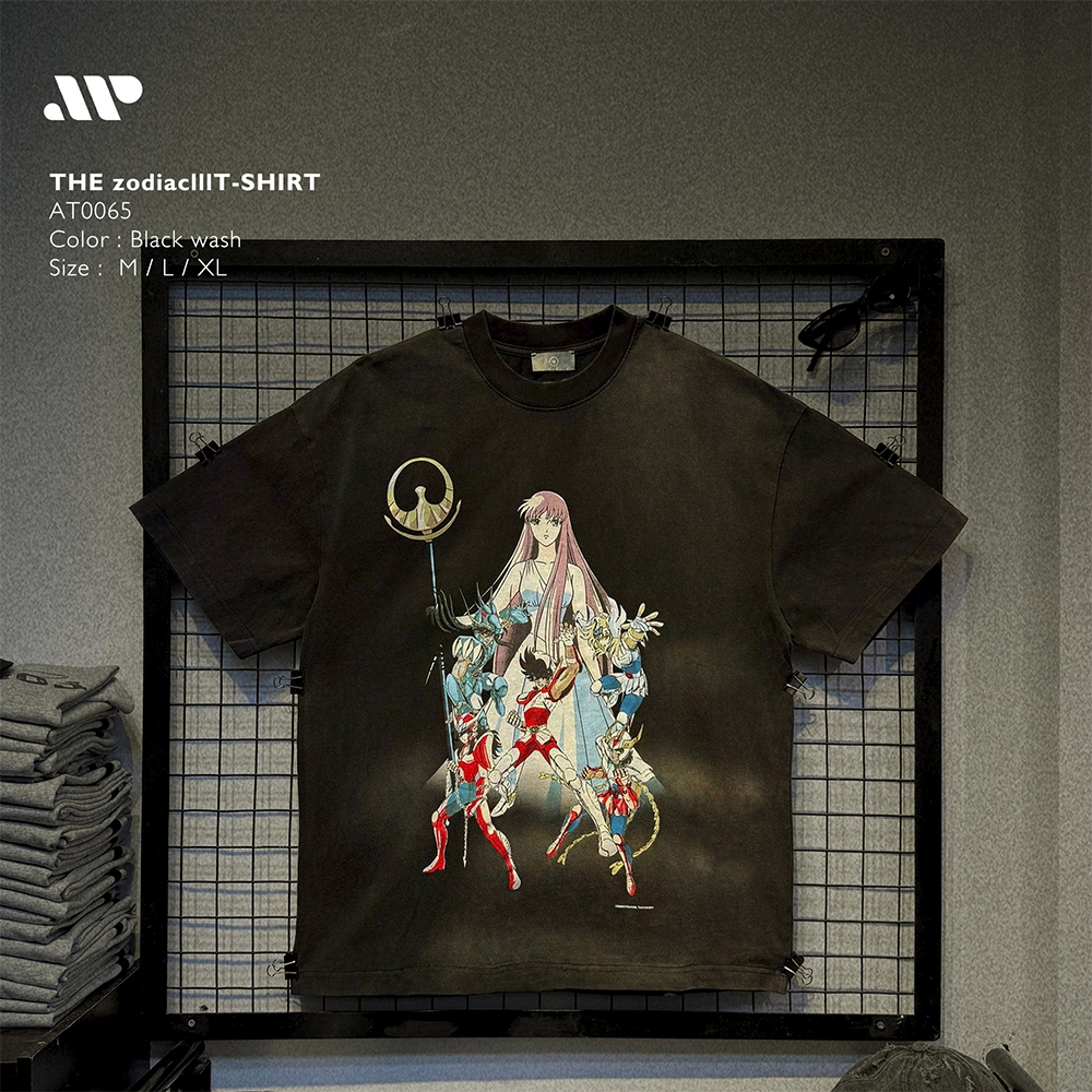 Áo thun cổ tròn Oversize The zodiaclll 98% Cotton 360GSM - AT0065 | APEXSTUDIO