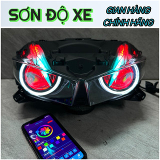  Pha Đèn Bi Cầu Winner X-V2-V3-V4  Độ Sẵn Bi Cầu 3.0 Công Xuất 70W  AuDi Đổi Màu + Mắt Quỷ App  Bảo Hành 24 Tháng   