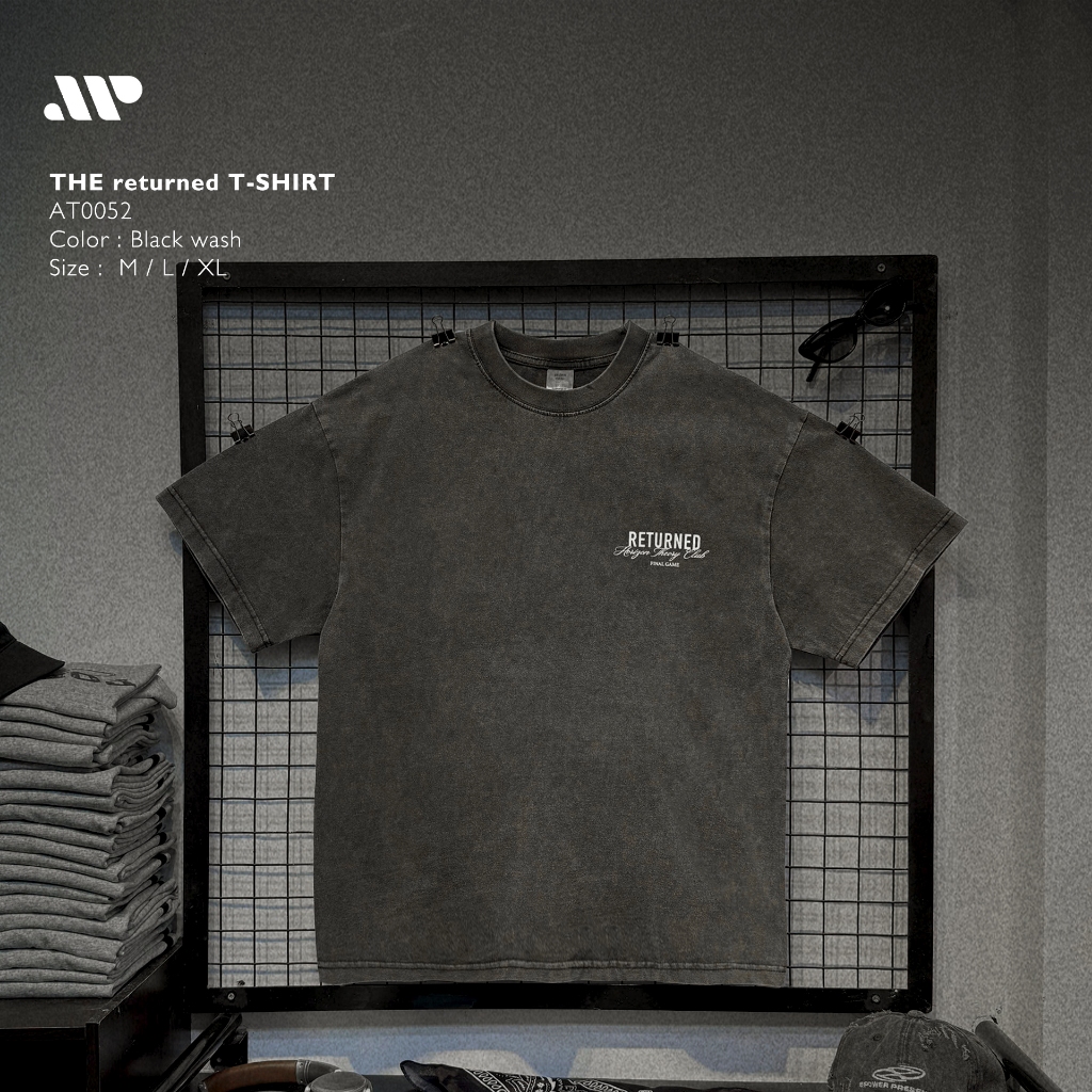 Áo thun cổ tròn Oversize The returned 98% Cotton 360GSM - AT0052 | APEXSTUDIO