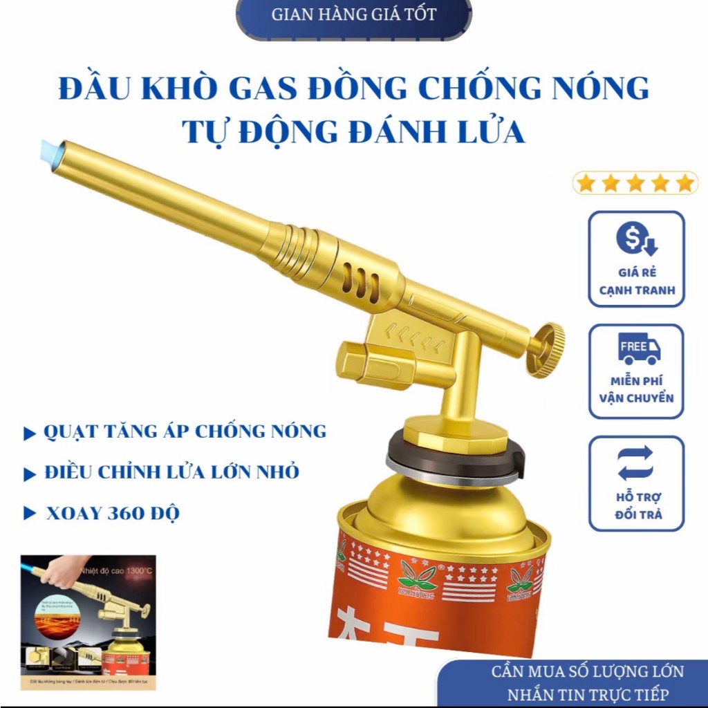 Khò Gas Mini Chống Bỏng, Mẫu Mới 2025 Tự Động Đánh Lửa - Thiết Bị Khò An Toàn, Đầu Khò Chống Bỏng Chất Lượng Cao(ms 033)