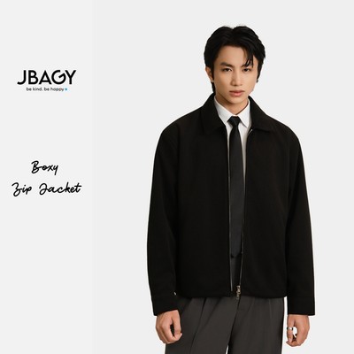Áo khoác dạ nam JBAGY Zip Jacket 2 chiều vải cao cấp - JK001 (D14K45)