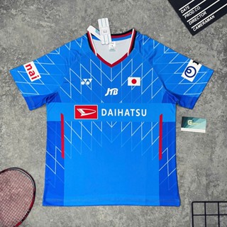  Áo Cầu Lông Yonex Tuyển Nhật Bản Màu Xanh Áo Nam Nữ Chất Vải Mè Dùng Thi Đấu Thoáng Mát 