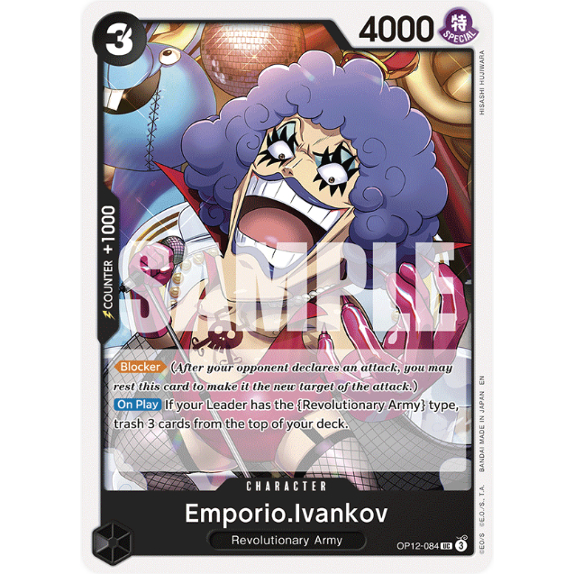[Thẻ bài OnePiece] OP12-084 | UC | CHARACTER Emporio.Ivankov