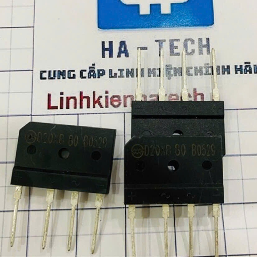 Linh kiện diode cầu D20XB80 20A 800V tương đương GBJ2008 2080 mới chính hãng
